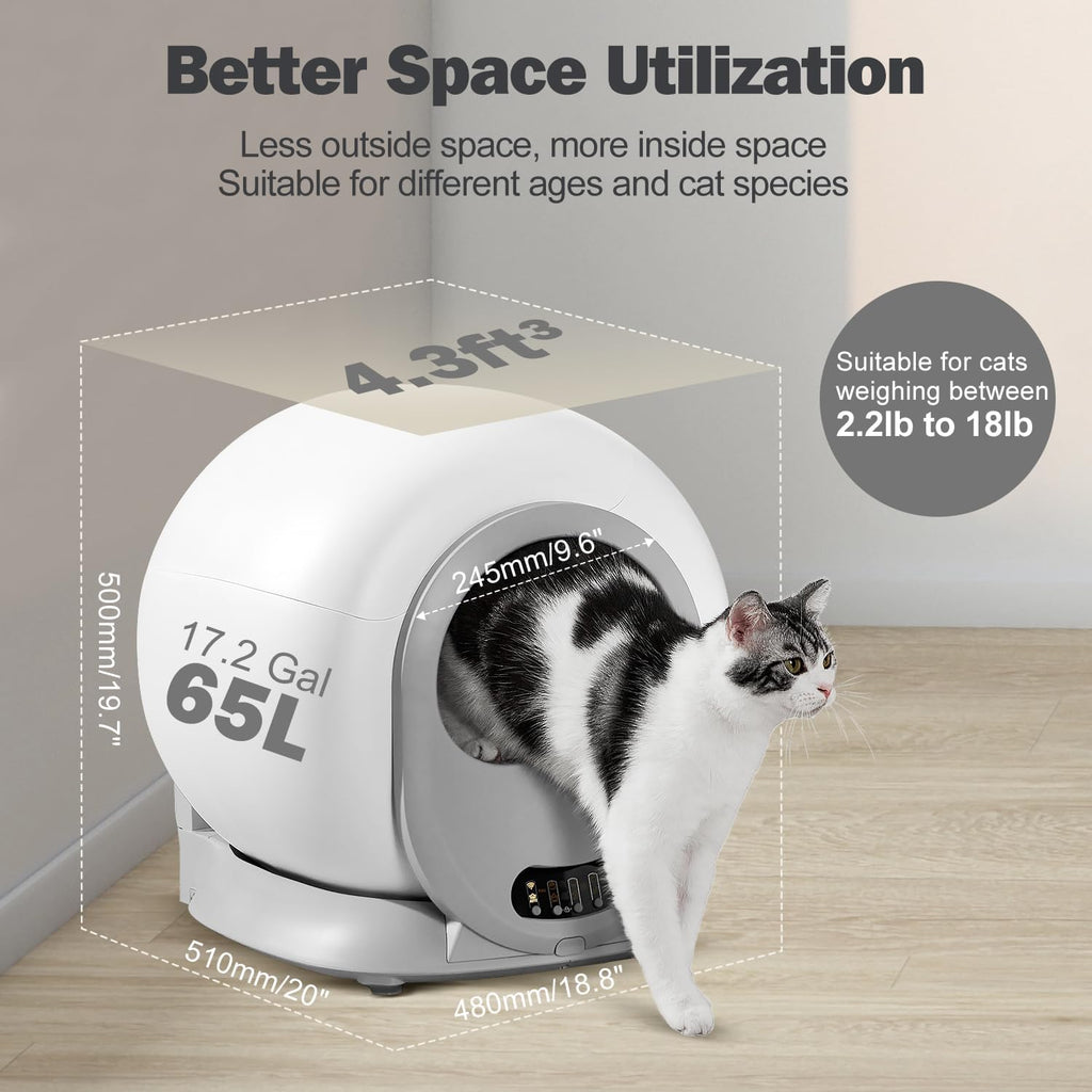 Self Cleaning Automatic Extra Large Cat Litter Box R321