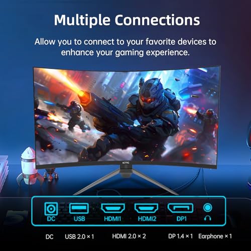 32 Inch 240Hz Curved Gaming Monitor FHD 1080P 1500R 1ms P745291