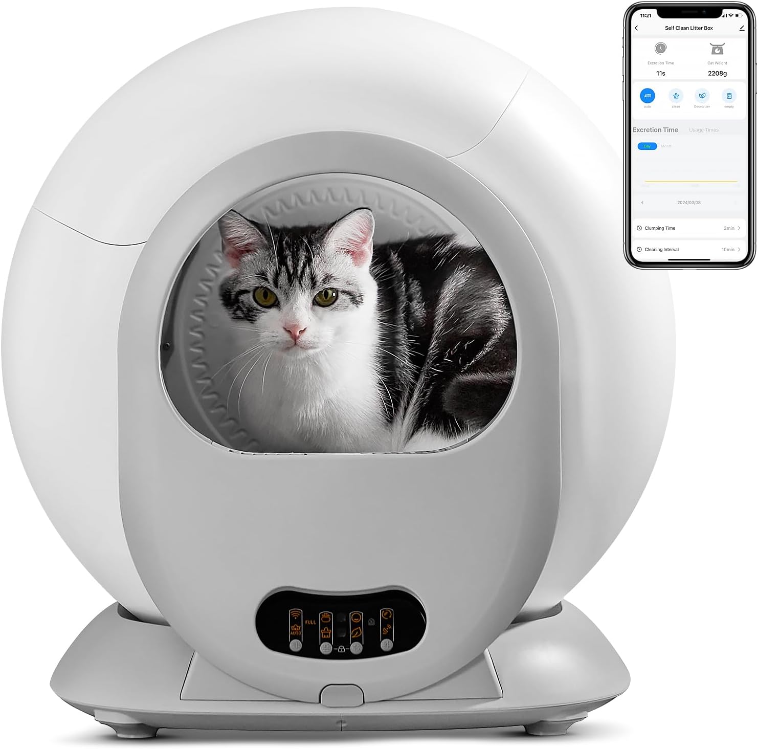 Self Cleaning Automatic Extra Large Cat Litter Box R321