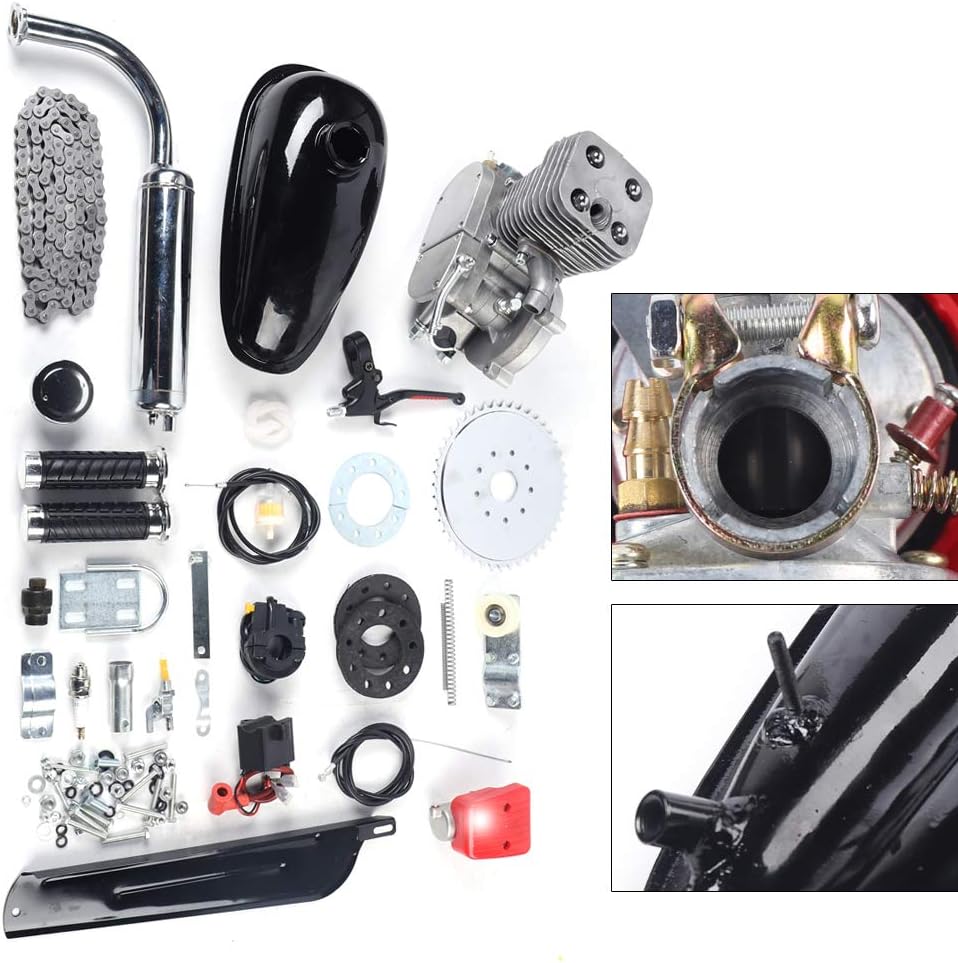 100cc 2 Stroke Petrol Gas Engine Kit for 26-28" V-Frame Bicycles B357996