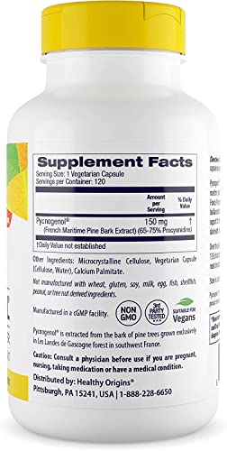 150 mg French Maritime Pine Bark Extract Veggie Caps I2456