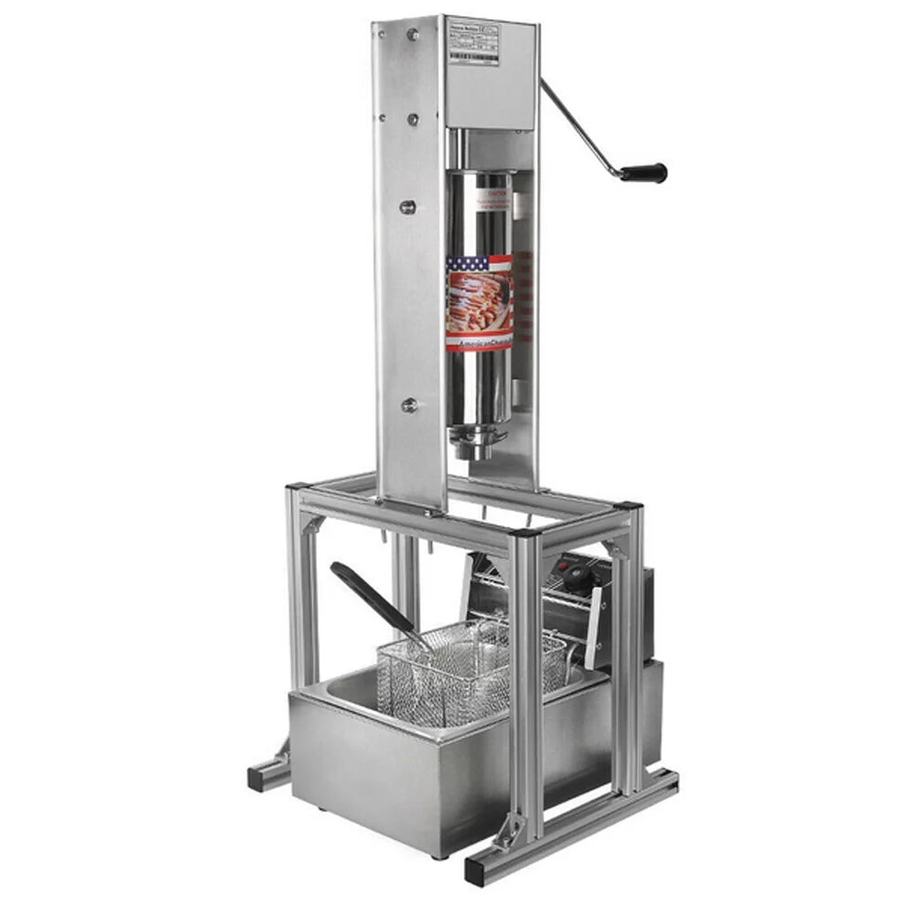 5L Electric Churro Making Machine with 6L Electric Deep Fryer X50132