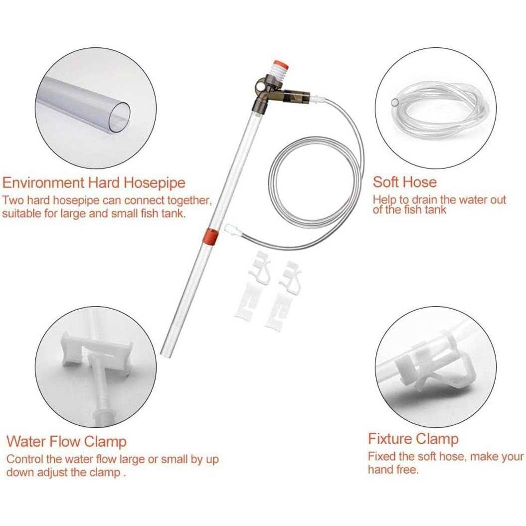 Long Nozzle Aquarium Gravel Cleaner Water Changer R868776