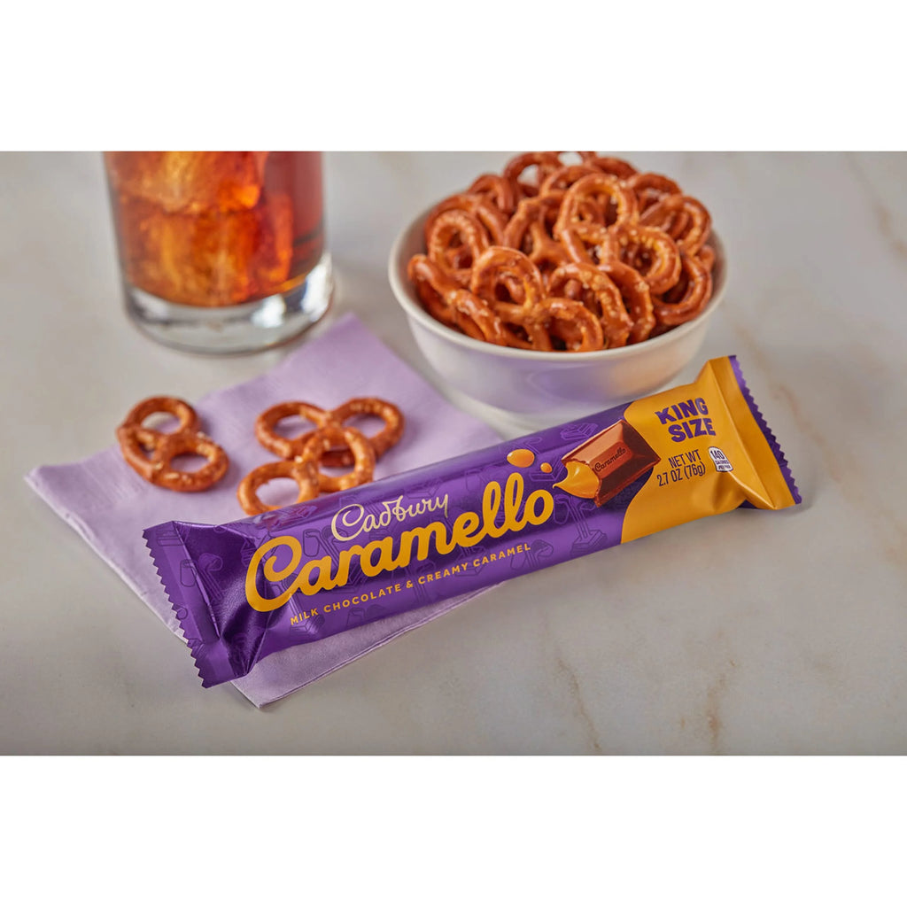 Milk Chocolate Caramel King Size Candy Bars, 2.7 Oz (18 Count) G3236