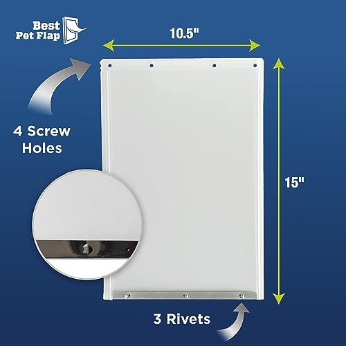 10.5" x 15" Replacement Dog Door Flap Q698358