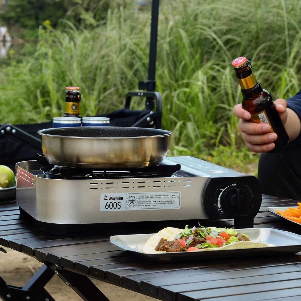 Portable Butane Stove Single Burner with Carrying Case J781993