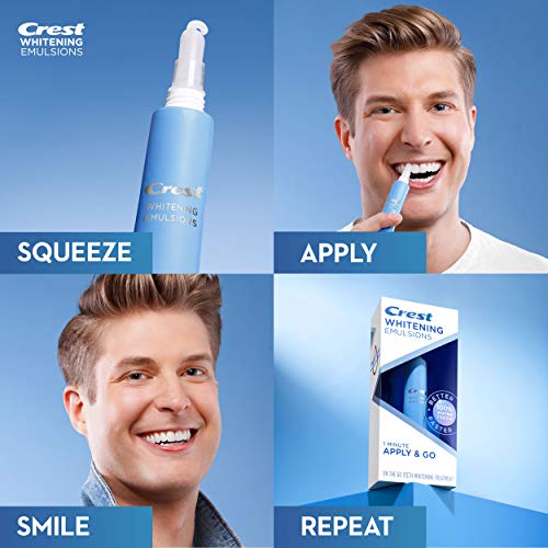 Whitening Emulsions Leave-on Teeth Whitening Gel Kit with Built-in Applicator, 0.35 oz (10g), Twin Value Pack S269