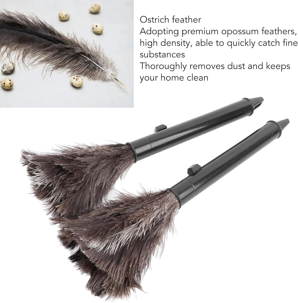 Ostrich Feather Duster Retractable Extendable Handheld I8136