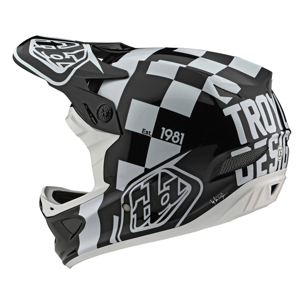 White-Black D3 Fiberlite Helmet - XL N230415