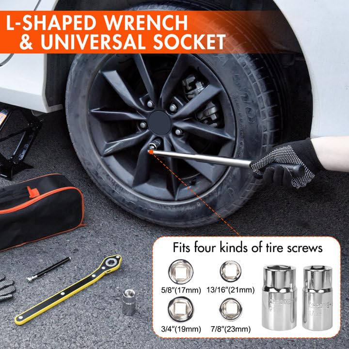 3 Ton Scissor Jack with Lug Wrench I248