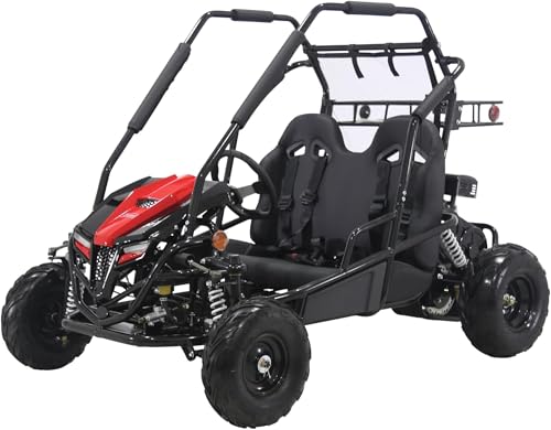 196cc Gas Powered Dual Seat Go-Kart with Reverse Gear M77055