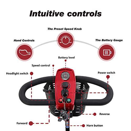 Red Electric Mobility Scooter W8576