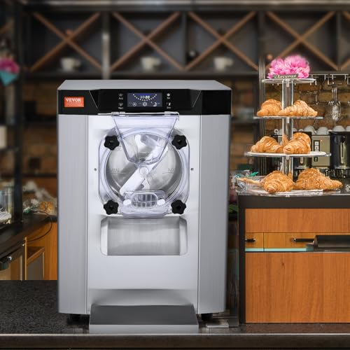 Commercial Ice Cream Machine 1400W 20/5.3 Gph Hard Serve Ice Cream Maker with LED Display Screen M590174