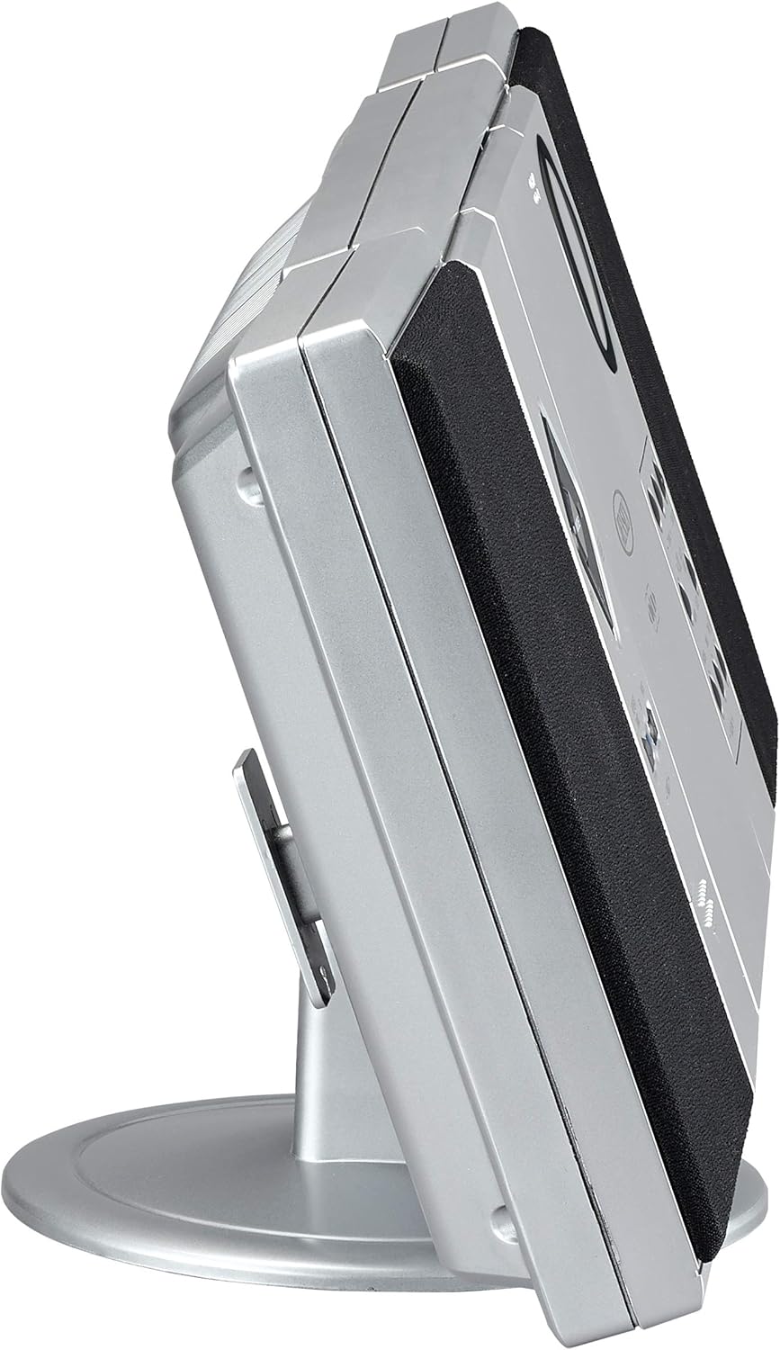 Silver Wall Mountable CD Music System with Speakers Pack of 2 K340