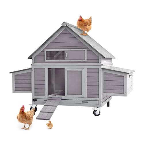 Large Hen House with Nesting Boxes Poultry Cage R684561