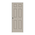30 in. x 80 in. Desert Sand Painted Right-Hand Textured Molded Composite MDF Single Prehung Interior Door Z405676