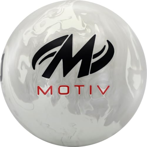 Solid White with Silver Pearl Hybrid Bowling Ball P1719