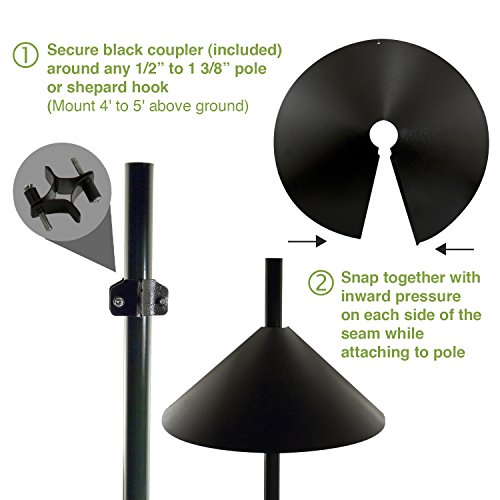 Black 18-Inch Squirrel Baffle D769