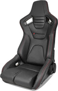 Blue PU Leather Reclinable Bucket Racing Seat B926