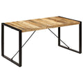 Solid Mango Wood Dining Table with Powder Coated Steel Legs H863659