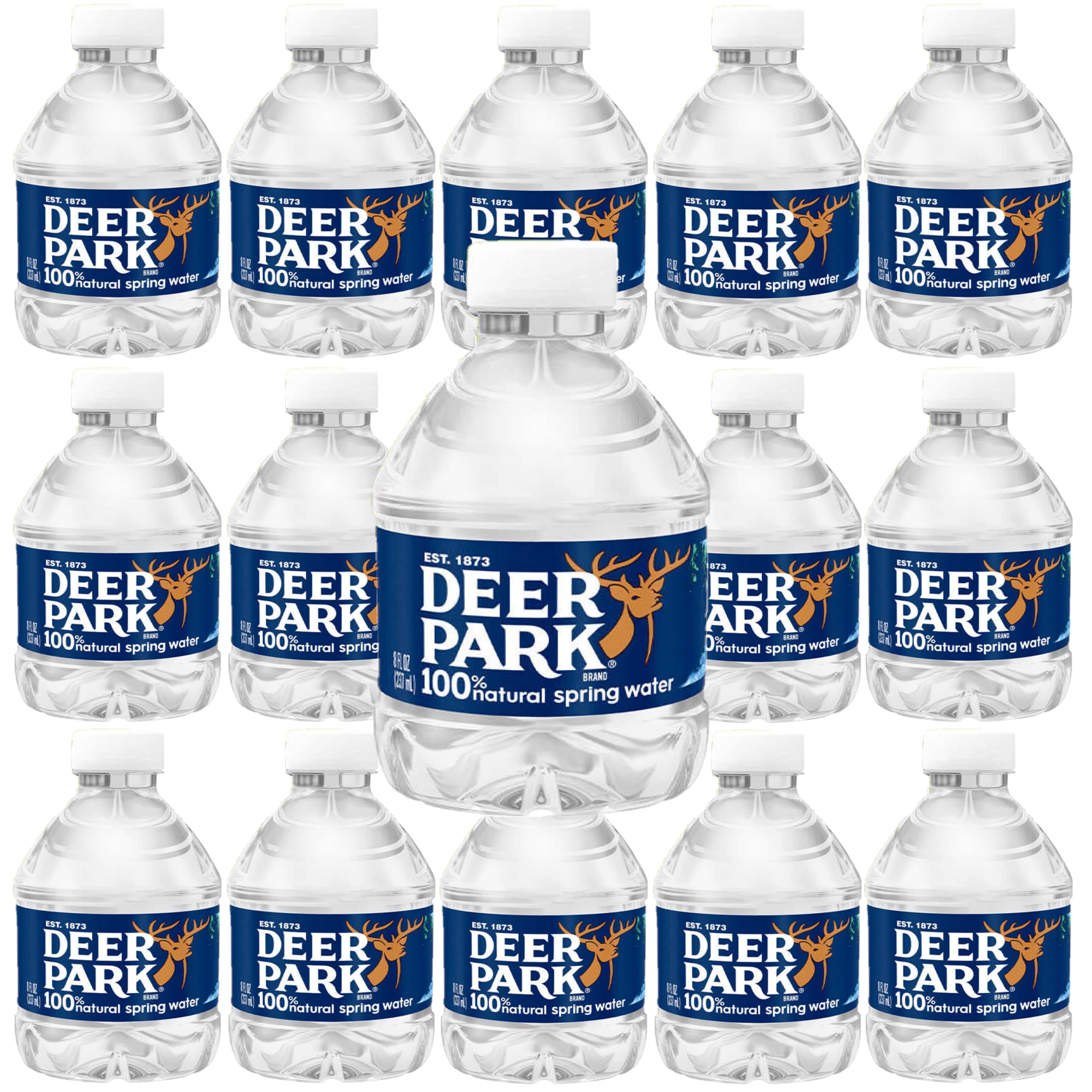 8oz Natural Spring Water, Pack of 15 H4611