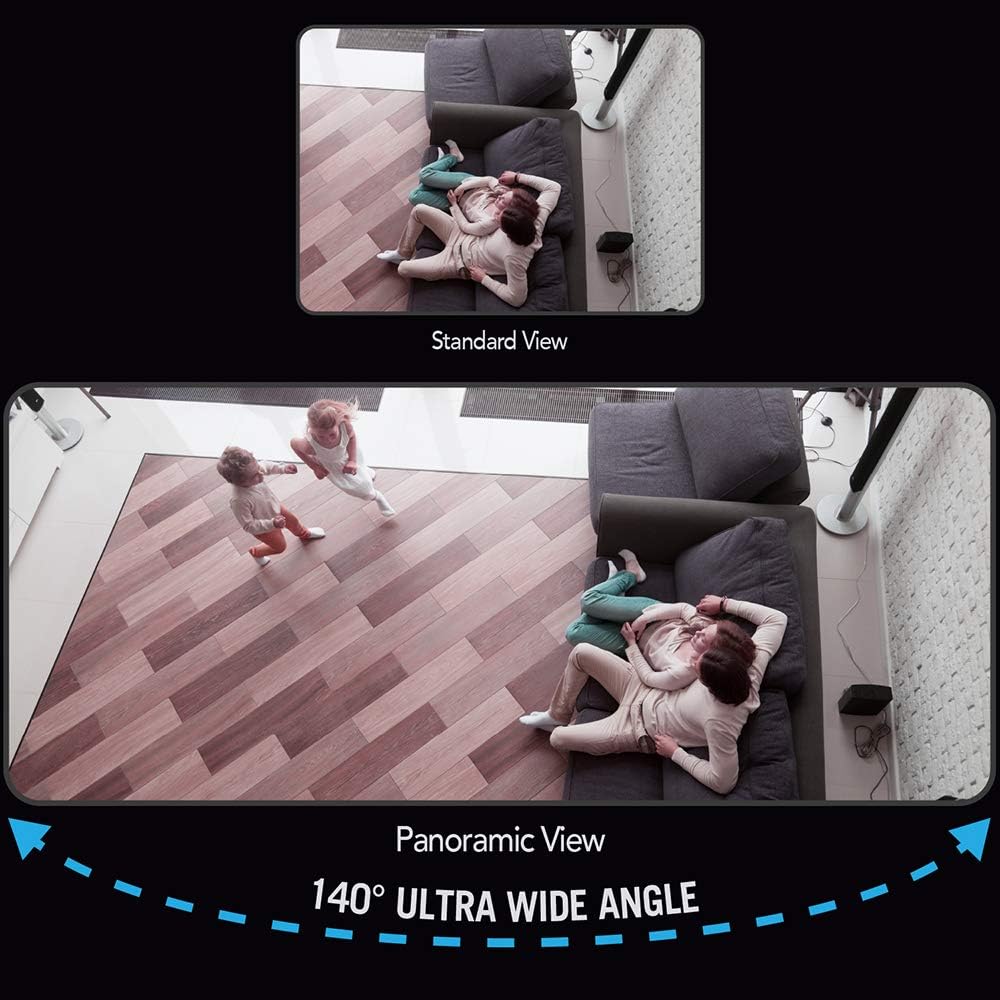 1080p Panoramic Wi-Fi IP Camera with 140° Ultra Wide Angle View C7885