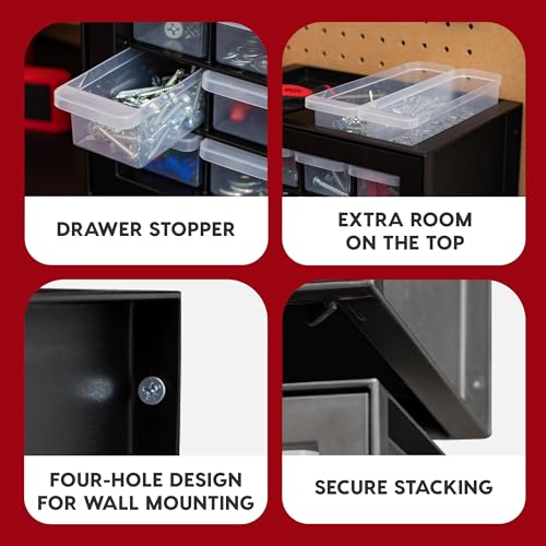 44-Drawer Black Hardware Storage Cabinet P489391