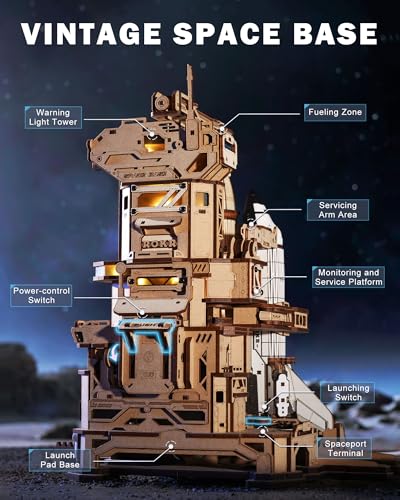 3D Wooden Space Shuttle Puzzle with Lighting Y3544