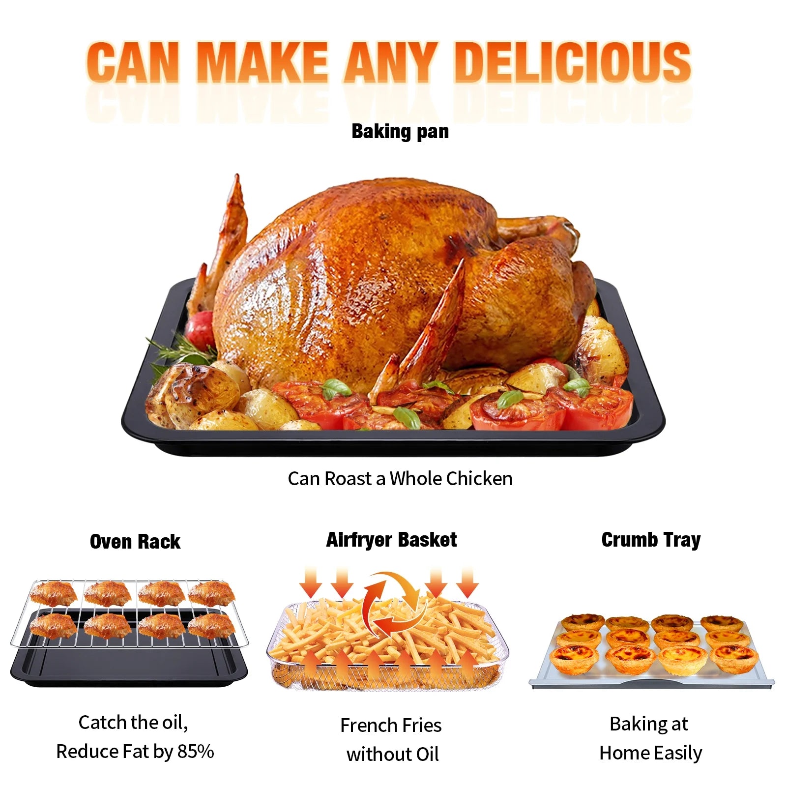 14 Quart Non Stick Air Fryer Oven H68886
