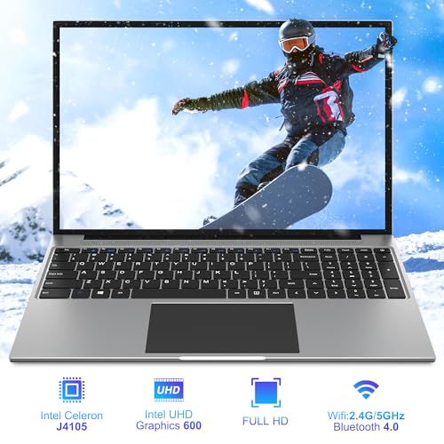 16 Inch Laptop, 16GB DDR4 512GB SSD, Quad Core N CPU, FHD IPS 1920x1200 Display Q434471