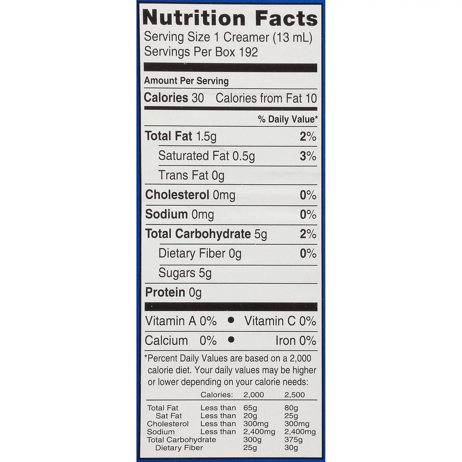 French Vanilla Creamer Liquid 192 Ct. X1629