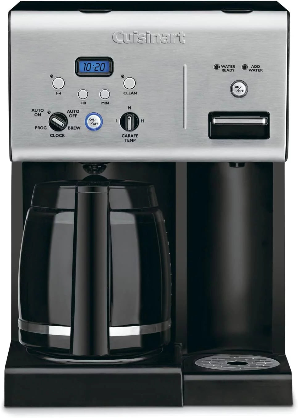 12-Cup Programmable Coffeemaker with Hot Water System, Black/Stainless N617
