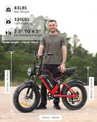 20" Fat Tire 48V 25Ah 7-Speed Electric Bike D229765