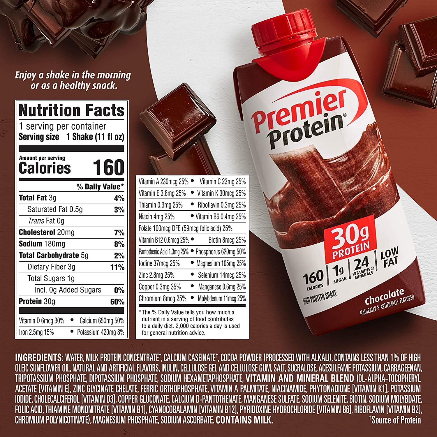 11 Fl. Oz Protein Shakes Variety Sampler Pack, 12 Pack H769206