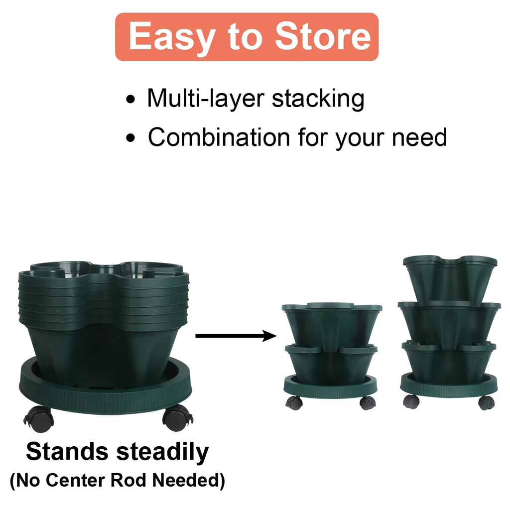 4 Tier Stackable Garden Planter E212