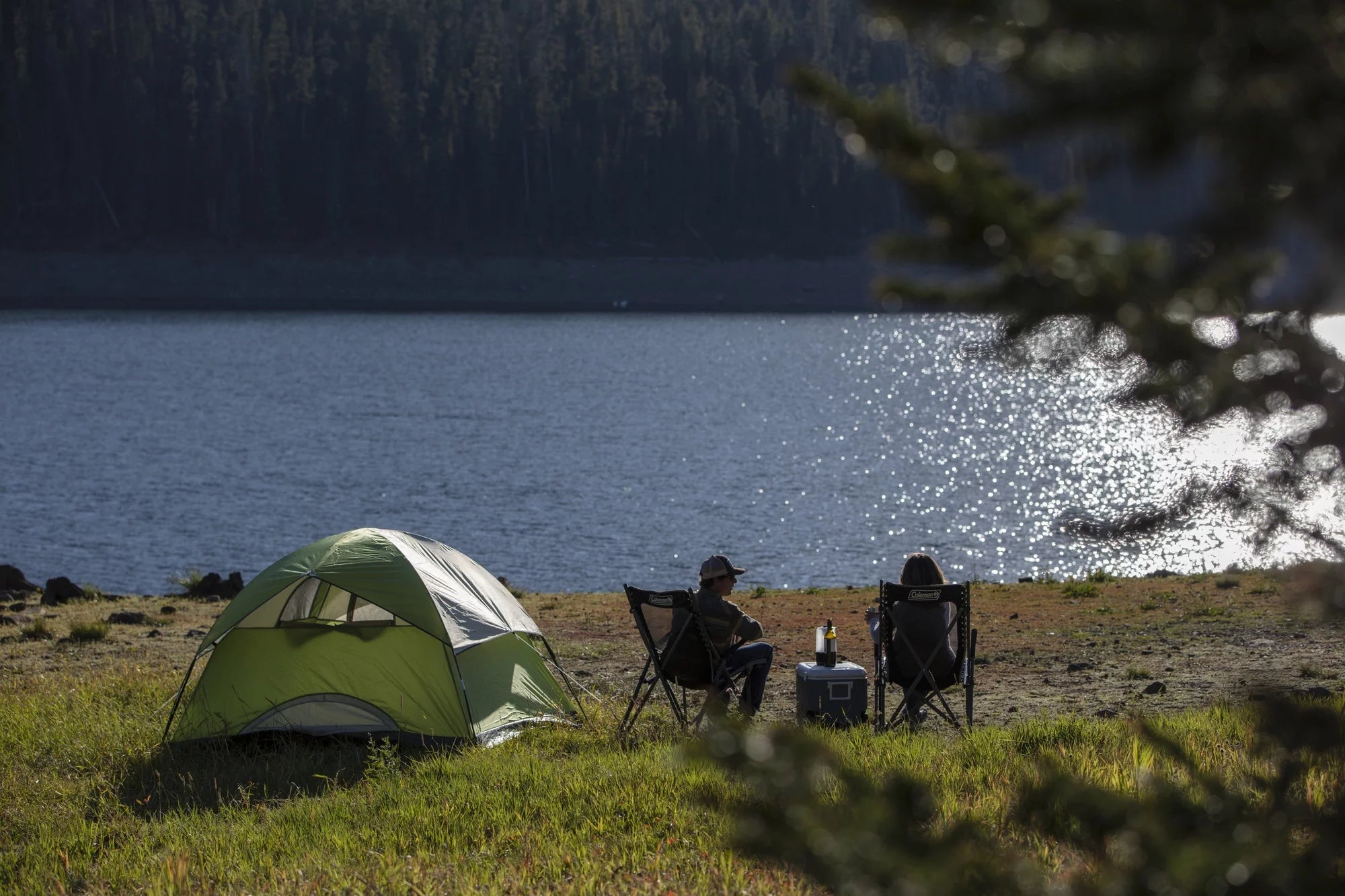 4-Person Dome Camping Tent, Green R911967