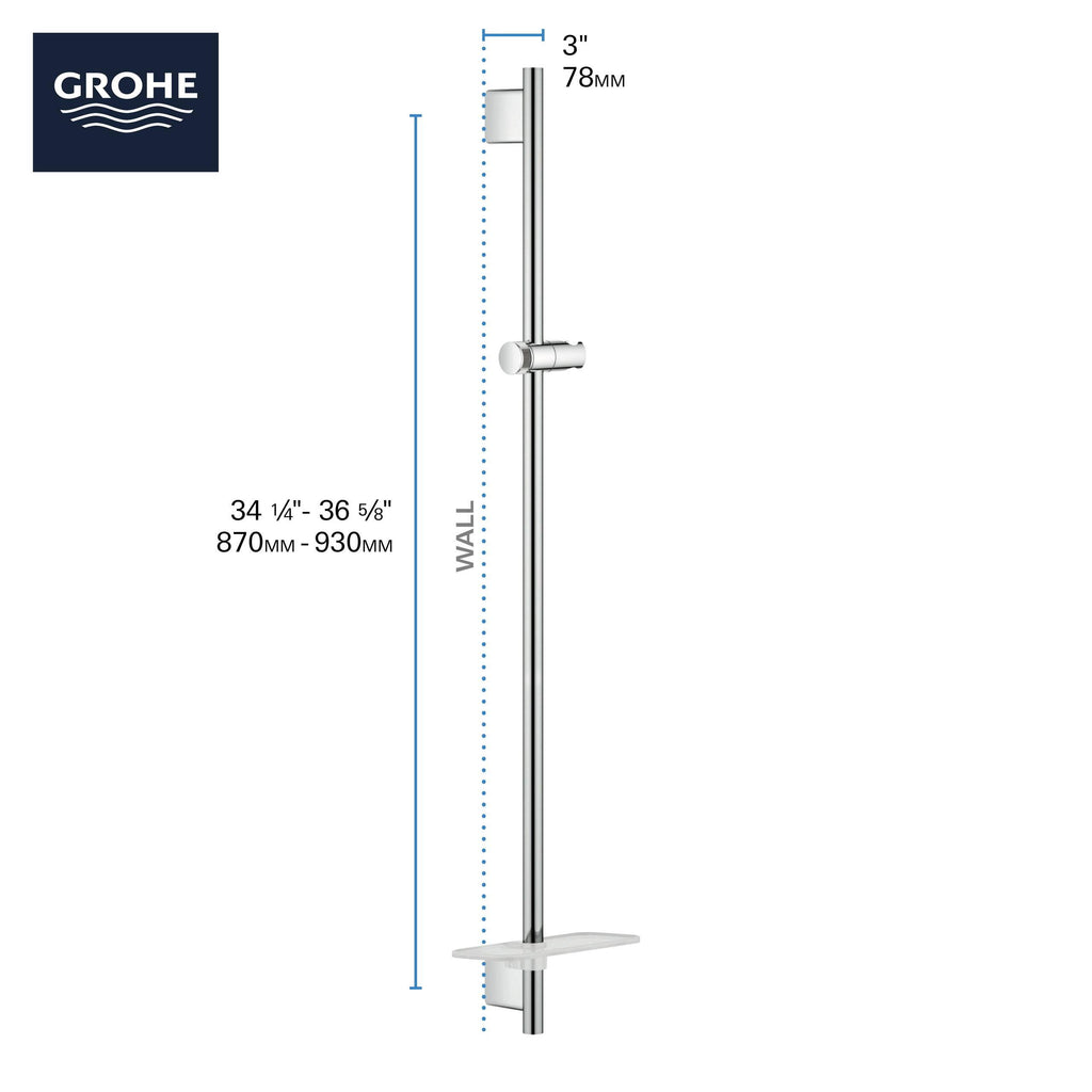 Starlight Chrome Shower Slide Bar S235113