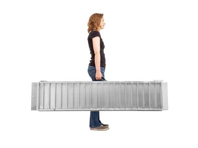 6 ft Portable Single-Fold Aluminum Wheelchair and Scooter Ramp B215109