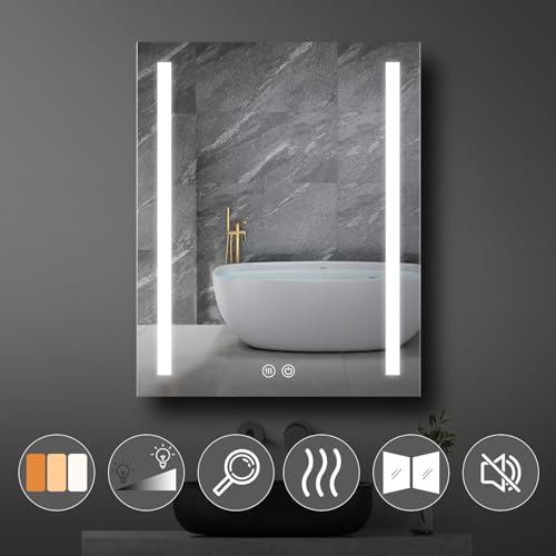 24x30 LED Mirror Medicine Cabinet with Defogger W553