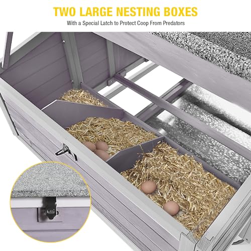 Large Hen House with Nesting Boxes Poultry Cage R684561