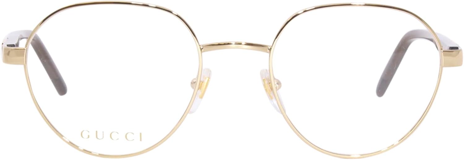 Gold Round Men's Eyeglasses L120712