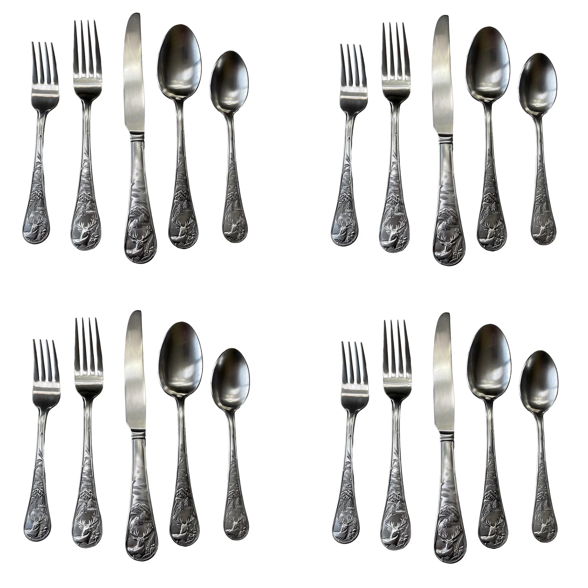 20pc Stainless Steel Flatware Set L34910