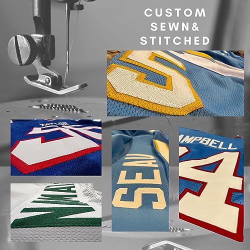 Navy Blue Custom Sewn Stitched Jersey E33518
