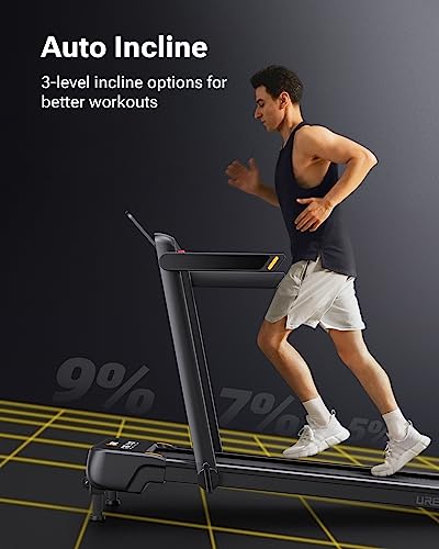 Walking Pad Treadmill with Incline, 2.5 HP Under Desk Treadmill, Foldable Compact Treadmill with LED Display Remote Control 265lbs Weight Capacity S26228