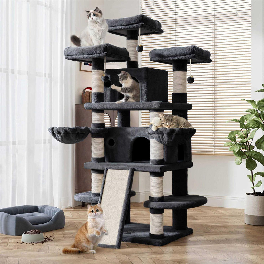 68 Inch Cat Tower with Scratching Posts L213822