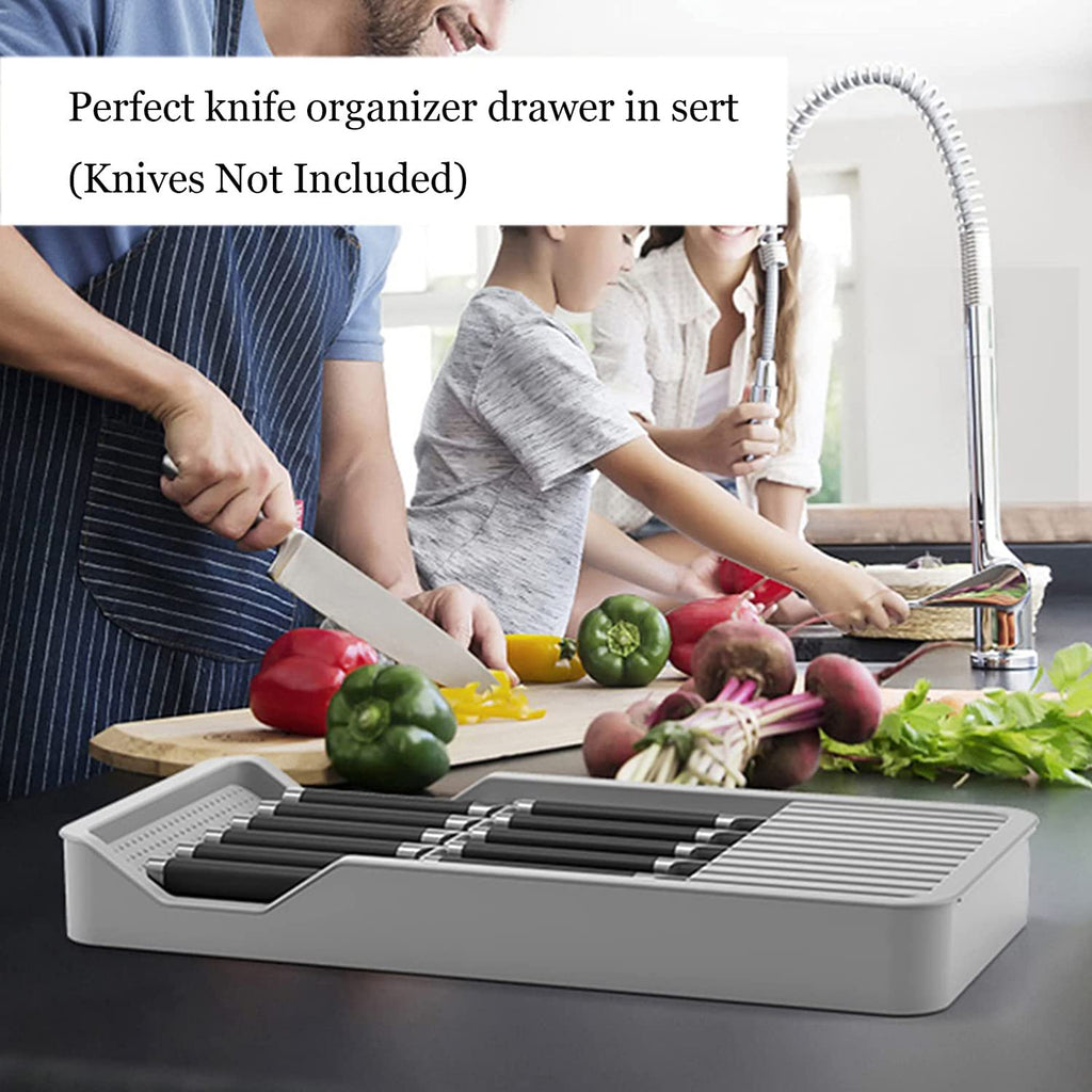 Plastic In Drawer Knife Block Holder for 11 Knives A2069