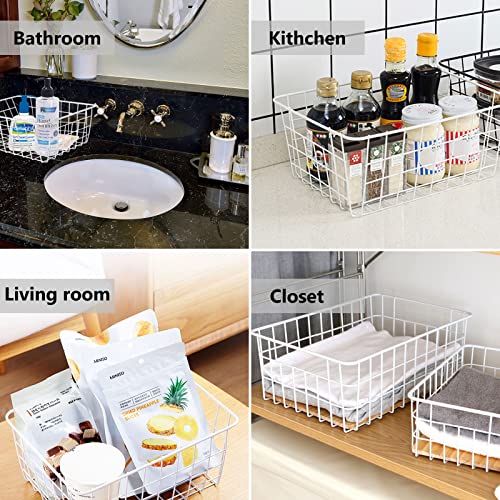 4 Pack Stackable Wire Freezer Organizer Baskets F150980