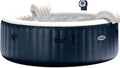 Blue 6 Person Inflatable Portable Heated Round Hot Tub Spa 85-inch x 28-inch F36220