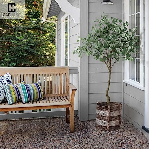 Artificial Olive Tree Faux Potted Topiary Tree 5 Feet with Dried Moss J2483