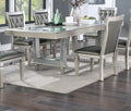 Silver Hue Glass Rectangle Dining Table N892